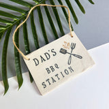 Dad's BBQ Station Sign