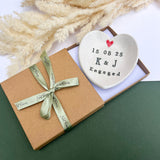 Black And Red Heart Shaped Engagement Dish