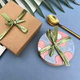 Round Retro Floral Coasters