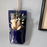 Dark Blue Hanging Vase