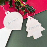 Personalised Christmas Decorations - Tree or Bauble