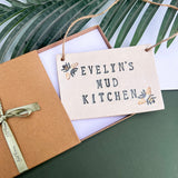 Personalised Mud Kitchen Sign