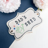 Dad's Ceramic Shed Sign