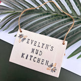 Personalised Mud Kitchen Sign