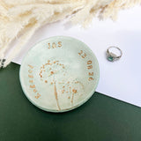 Green And Gold Engagement Ring Dish