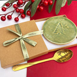 Green Christmas Tree Coasters