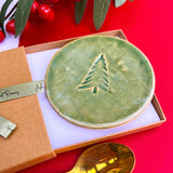 Green Christmas Tree Coasters