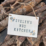 Personalised Mud Kitchen Sign