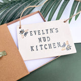 Personalised Mud Kitchen Sign