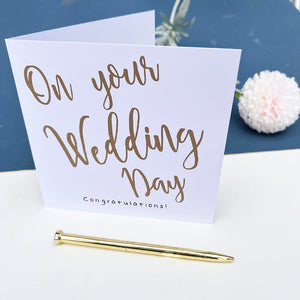 On Your Wedding Day Greetings Card