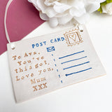 Ceramic Postcard  - Personalised Thinking of You Gift - Unique gifts for all