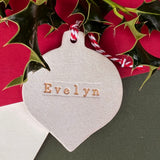 Personalised Christmas Decorations - Tree or Bauble
