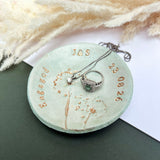 Green And Gold Engagement Ring Dish