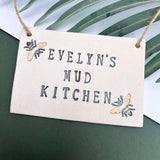 Personalised Mud Kitchen Sign