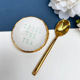 Spill The Tea - Tea Bag Saucer - Tea Gift Set