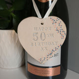 50th Birthday Hanging Heart