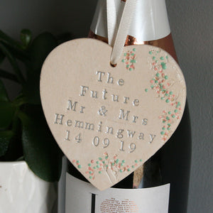 Personalised Ceramic The Future Engagement Heart