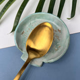 Green And Gold Spoon Rest