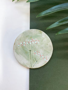 Light Green Meadow Flower Coasters [Seconds Sale]