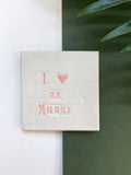 I heart my mummy pink Coaster [Seconds Sale]