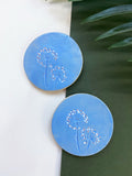 Blue Wild Flower Coasters [Seconds Sale]