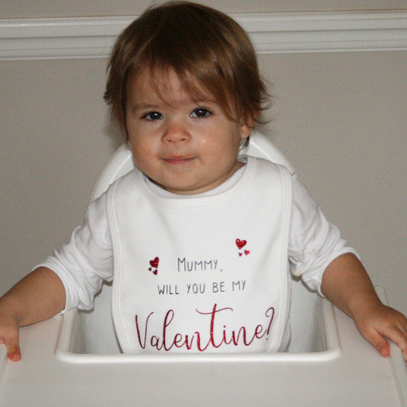 Will You be My Valentine Baby Bib