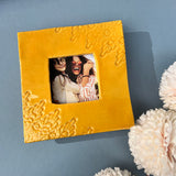 Mustard Lace Wall Photo Frame