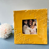 Mustard Lace Photo Frame