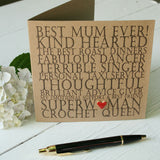 Personalised Mothers Day Card