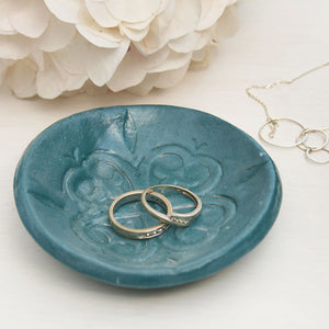 Moroccan Style Teal Ring Dish