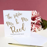 Personalised Engagement Card - The Future Mr + Mrs, Mr + Mr, Mrs + Mrs