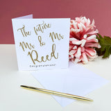 Personalised Engagement Card - The Future Mr + Mrs, Mr + Mr, Mrs + Mrs