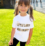 This Little Lady Loves Her Daddy T-shirt and Babygrow, Father's Day Gift