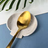 White Wild Flower Spoon Rest