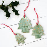 Set Of Personalised Christmas Tree Decorations