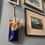 Dark Blue Hanging Vase