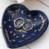 Heart Shaped Engagement Ring Dish