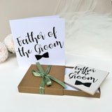 Father of the Groom Greetings Card