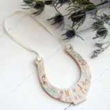 Forest Themed Wedding Horseshoe - Personalised Wedding Gift for the Bride and Groom