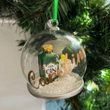 Gin And Tonic Themed Personalised Christmas Tree Bauble