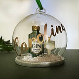 Gin And Tonic Themed Personalised Christmas Tree Bauble