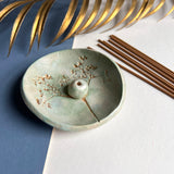 Green and Gold Incense Dish