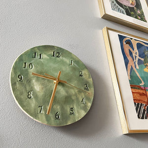 Green Wall Clock, Kitchen Accessories