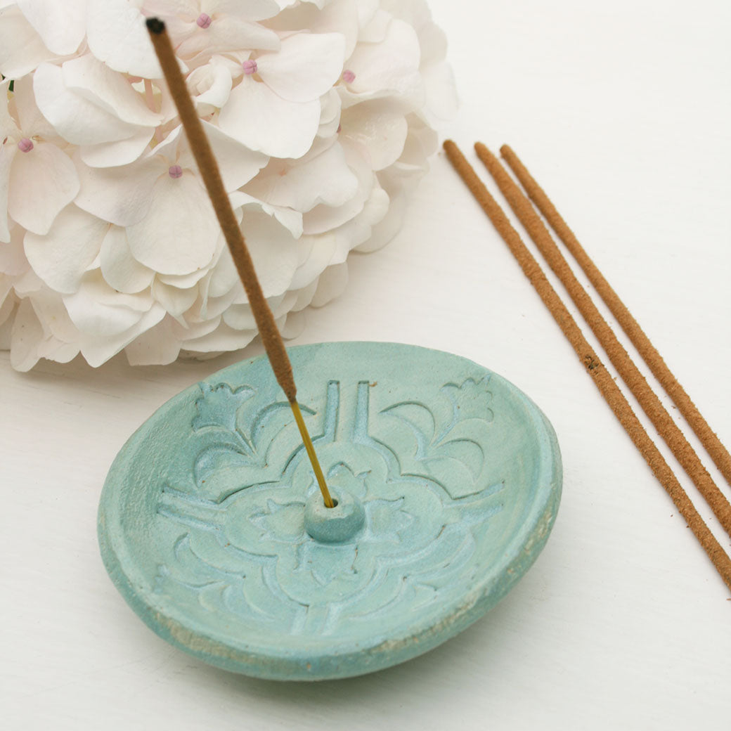 Moroccan Style Green Incense Dish – Ceramic-Gifts | Juliet Reeves