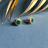 Ceramic Green Earring Set