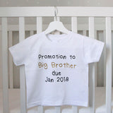 Promotion To Big Brother Or Sister Reveal T Shirt