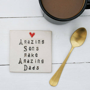 Amazing Sons Amazing Dads Coaster