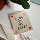 King Of Hearts Ceramic Coaster
