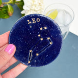 Blue Zodiac Constellation Star Sign Coaster