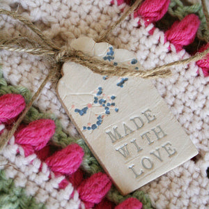 Made With Love Ceramic Tag